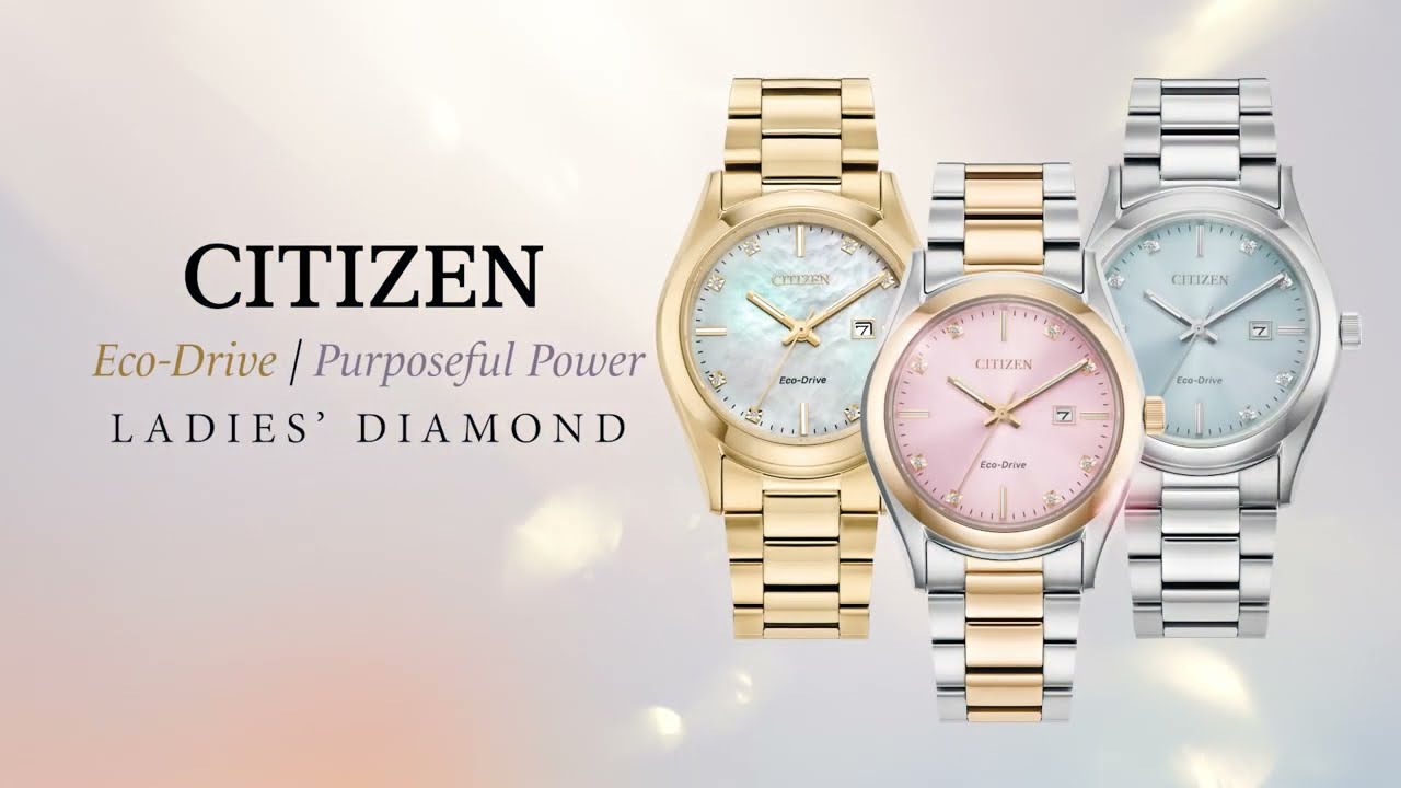 Citizen Ladies' Diamonds. Domina tu estilo deportivo en conjunto con el lujo.
