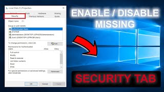 Security Tab Missing in Folder Properties Windows 10 11 [FIX] Profile
