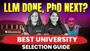 How to Choose Universities for Ph.D. After UGC NET Law | Best Tips for Law Aspirants