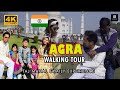 TAJ MAHAL, AGRA WALKING TOUR 4K | Tuktuk Ride, Hiring Photographer in Taj Mahal, Traveling with Kids