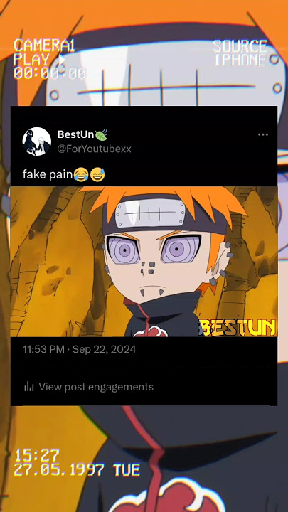 Fake pain😂😅#pain #akatsuki #lee #hidan #kakuzu #anime #animeedit