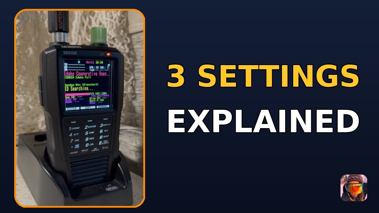 3 SDS150 Settings Explained - NAC, Location Control, ID Search