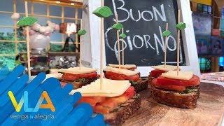 Tania Le Hace Un Rico Montadito Al Chef Mariano Venga La Alegría