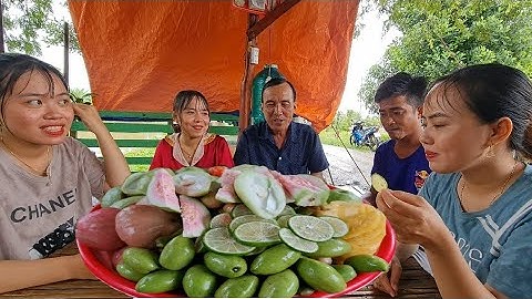 Thử Thách Ăn Mâm Trái Cây CHUA, Nhìn Là Nuốt Nước Miếng Không Kịp| Hương Lúa Miền Tây #10