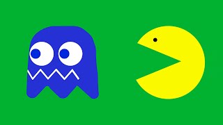 Pac Man Animations with sound + Green Screen [FREE DOWNLOAD]