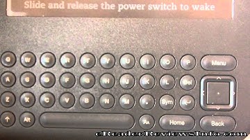 Orientation to the Kindle 2 and Kindle 3 Keyboard