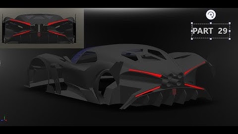 how to design Bugatti Bolide in solidworks part 29