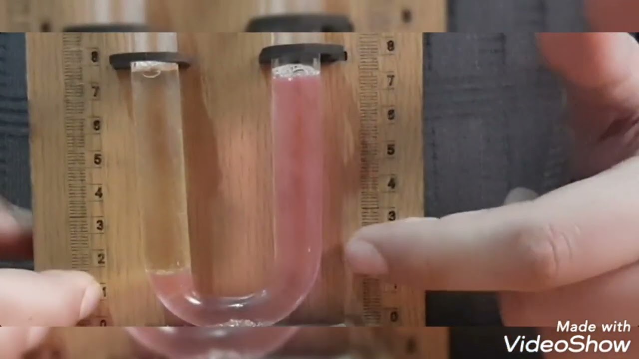 تجارب الترم الثاني للصف الثاني الثانوي . الأنبوبة ذات الشعبتين