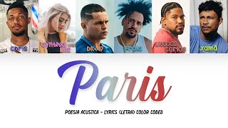 Poesia Acústica - Paris | Letra [Color Coded]