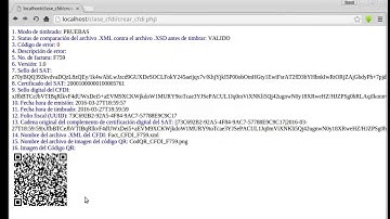 Prueba de timbrado con la clase CFDI de PHP