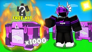 I Opened 1000 AFK LUCKY CRATES.. (Roblox Bedwars)