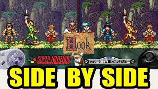 HOOK - Snes vs Sega Genesis - Side by Side Comparison @PastPlayerss
