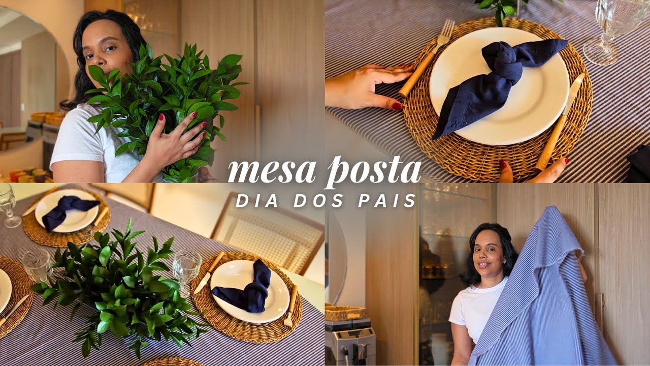 Mesa posta simples e gastando pouco | Inspiração para o dia dos pais