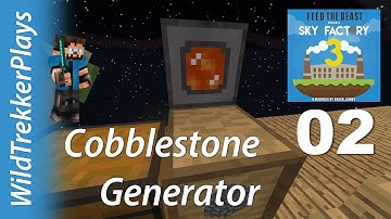FTB Sky Factory 3 ep02 - Simple Cobblestone Generator [Minecraft 1.10 Modded Skyblock]
