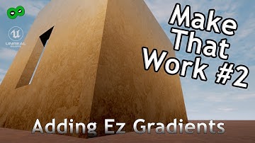 Unreal Engine Tutorial | MTW#2: Adding a gradient to the texture