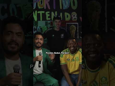 Celebrando un gol con nuestro amigo africano Abdul