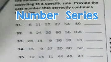 Number Series Explained the easiest way [AFPSAT Military Exam CSE UPCAT]
