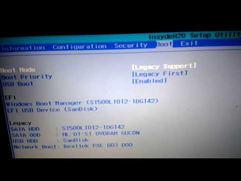 Cara Setting BIOS UEFI Lenovo G40 Plus Instal n Partisi