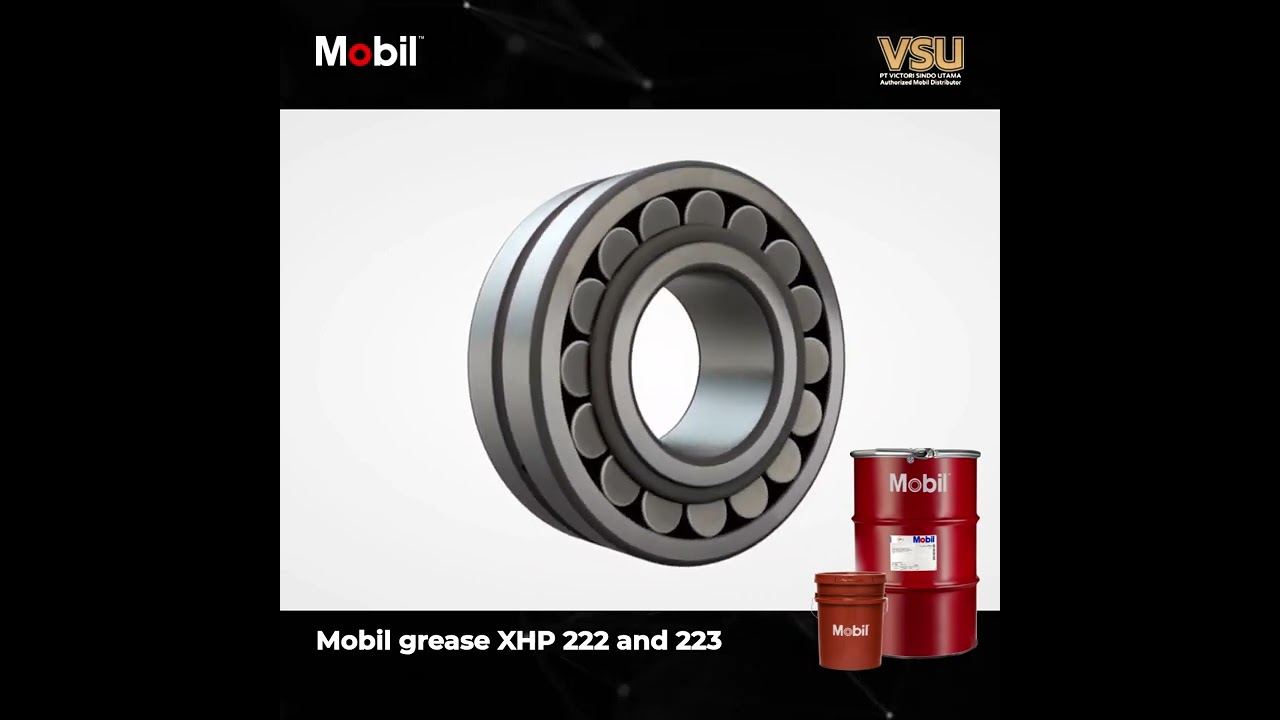 ALL TYPES OF BEARINGS WITH MOBIL GREASE XHP 222 AND 223