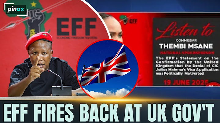 Julius Malema And EFF Breaks SILENCE on UK Visa Denial Letter – FIERY Reaction Rocks Social Media!