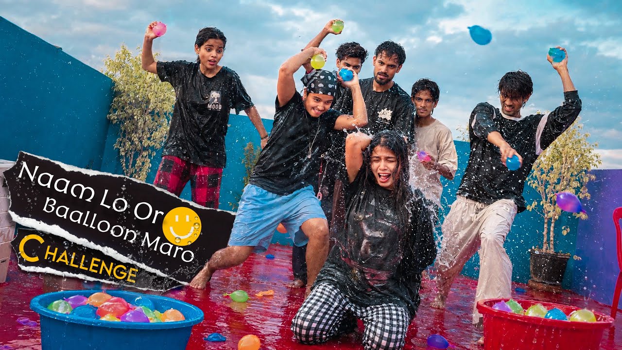 Naam Lo Or Baalloon Maro Challenge😱 #youtube #rajjufam #funny #viral #viral #comedy 
