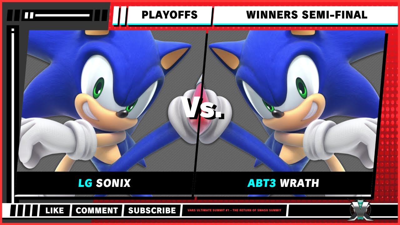 Vars Ultimate Summit #1 - The Return Of Smash Summit - Sonix (Sonic) VS Wrath (Sonic) - SSBU