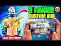 I Found Best 3 Finger Custom HUD In Free Fire | Better Than Other Players 🔥
