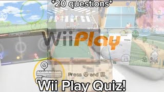 Wii Play Quiz!