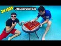 Playing CHECKERS Under WATER For 24 Hours - WINNER Gets $10,000!!