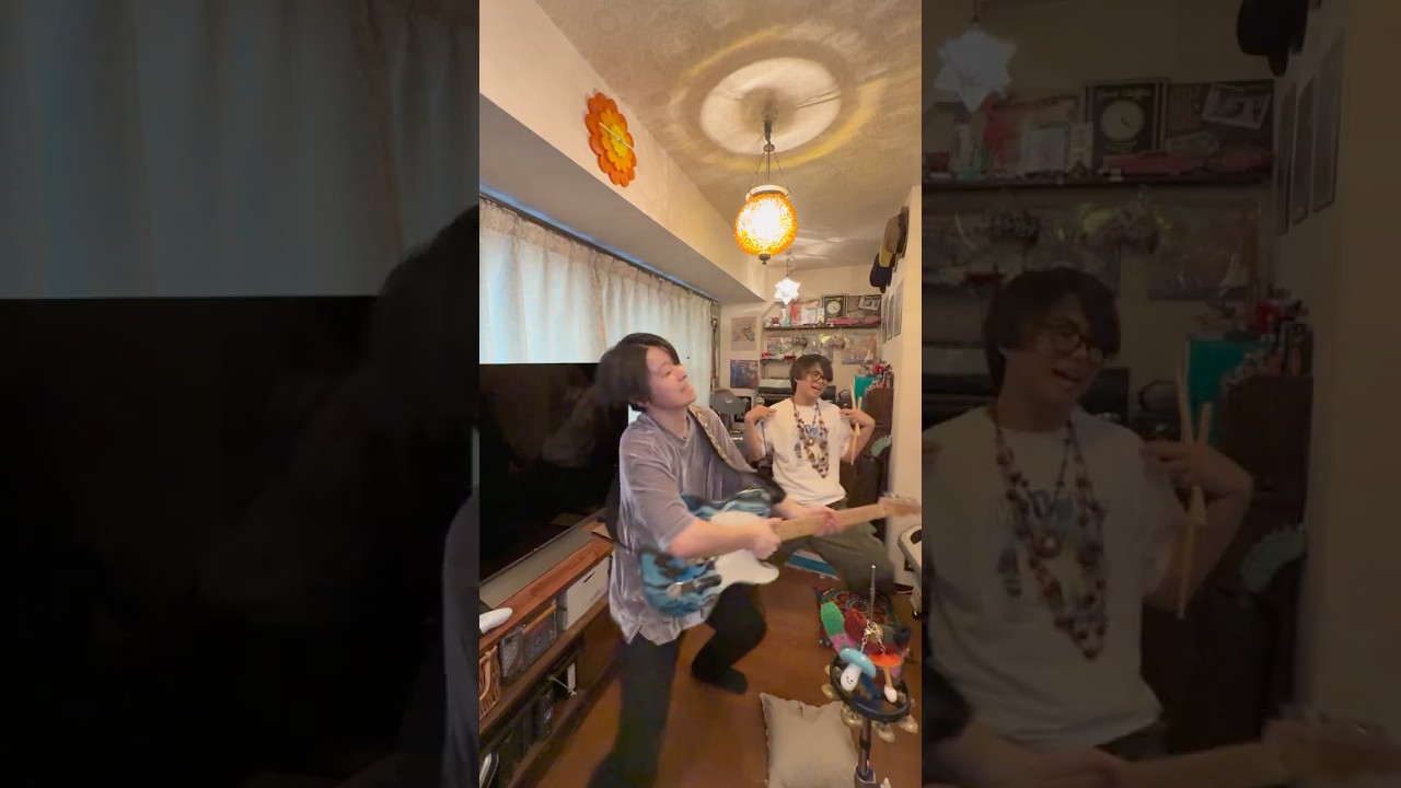 Vo.のゆうご実家に呼んでオリ曲のMV的なやつ撮りました!!OxenFreeManの『共依存革命』という曲です!!#drumming #jpop #邦ロック #きのこ #OxenFreeMan