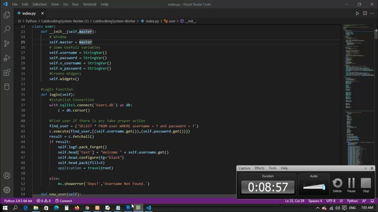 Car Booking System in Python with Source Code 2021 | Cab Booking System ...