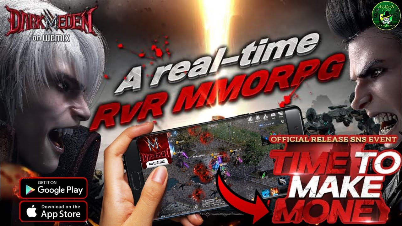 Dark Eden M on Wemix Gameplay 🎮 Official Launching Brand New (P2E/NFT)  Crypto RvR MMORPG Android/iOS