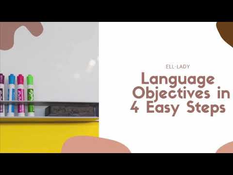 ვიდეო: როგორ წერთ ენის მიზნებს ESL-სთვის?