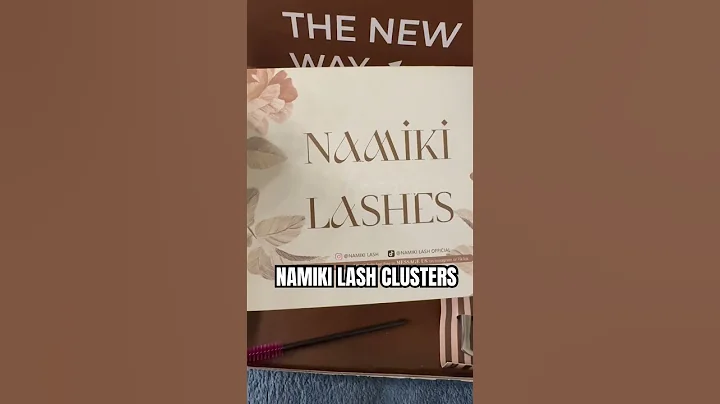 Unboxing NAMIKI Lash clusters #lashclusters #lashes #shorts