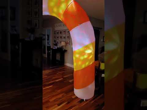 hay and harvest 8ft candy corn inflatable arch