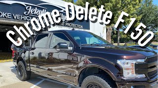 Chrome Delete Ford F150  Jekyll and Hydes Chrome Vinyl Wrap Big Texas Trucks