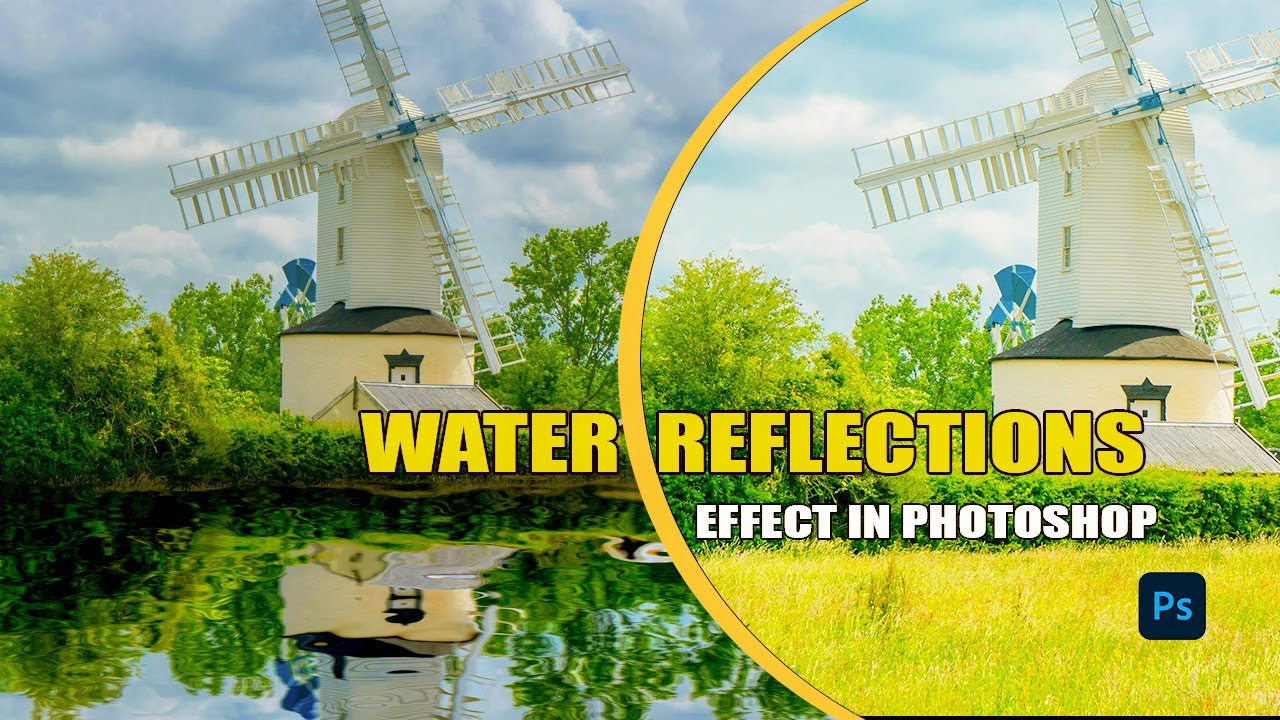 How to create water reflections in photoshop/easy tutorial - YouTube
