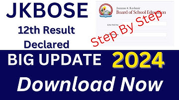 JKBOSE 12th Result 2024 Declared! Check Your Results Now