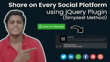 How to Share your site on All Social Platforms using jQuery Plugin? Complete tutorial | Code Grind