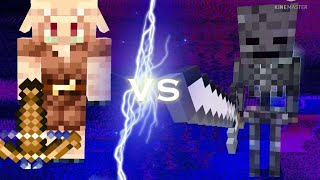 Wither skeleton vs piglin