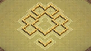 Clash of Clans Town Hall 5 Defense (CoC TH5) BEST War Base Layout Defense Strategy