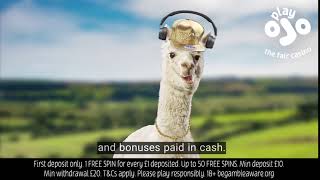 PlayOJO.com - Find your OJO - 50 FREE SPINS - NEW 10"