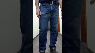 Джинсы Wrangler серии Cowboy Cut,  47 MWZ Regular fit. Как сидят на моей заднице :-)).