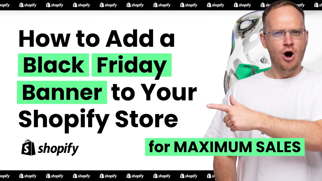 How to Add a Black Friday Banner to Your Shopify Store - YouTube