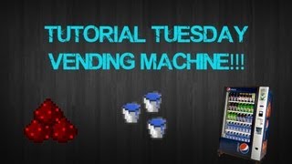 How to make a SIMPLE Vending Machine in Minecraft - Tutorial Tuesday!