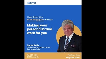 EdMyst Live Stream - Making Your Personal Brand Work for You