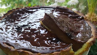 تارت فلان بالشوكولاطة أحسن من المحلات ? flan pâtissier au chocolat ?