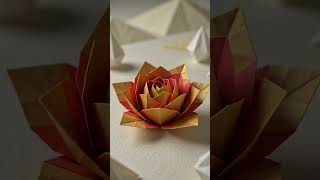 Watch Paper Transform into Exquisite Origami Flowers | Mesmerizing AI Art Creation Process