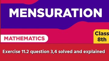 Class 8 NCERT Maths Chapter 11 | Mensuration -Exercise 11.2 Solutions
