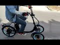 Incredible e bike w two wheels in front  adult electric tricycle can zig  zag   still balance